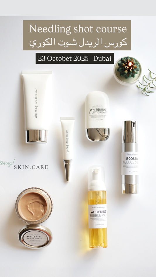 Needling shot whitening face package - korean Technique